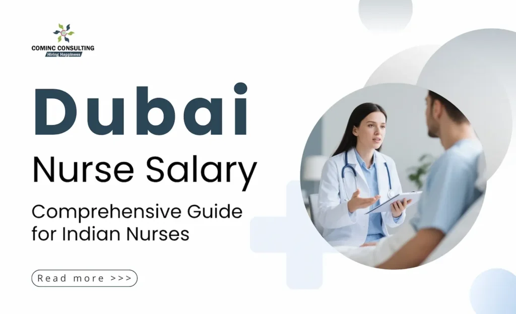 Nurse salary comparison in Dubai with Indian rupee equivalence